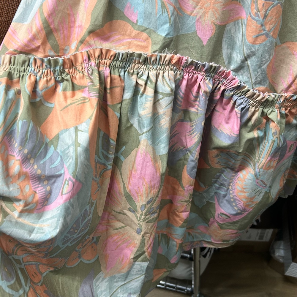 Free People Floral Dress in Pink and Green - Picture 4 of 7